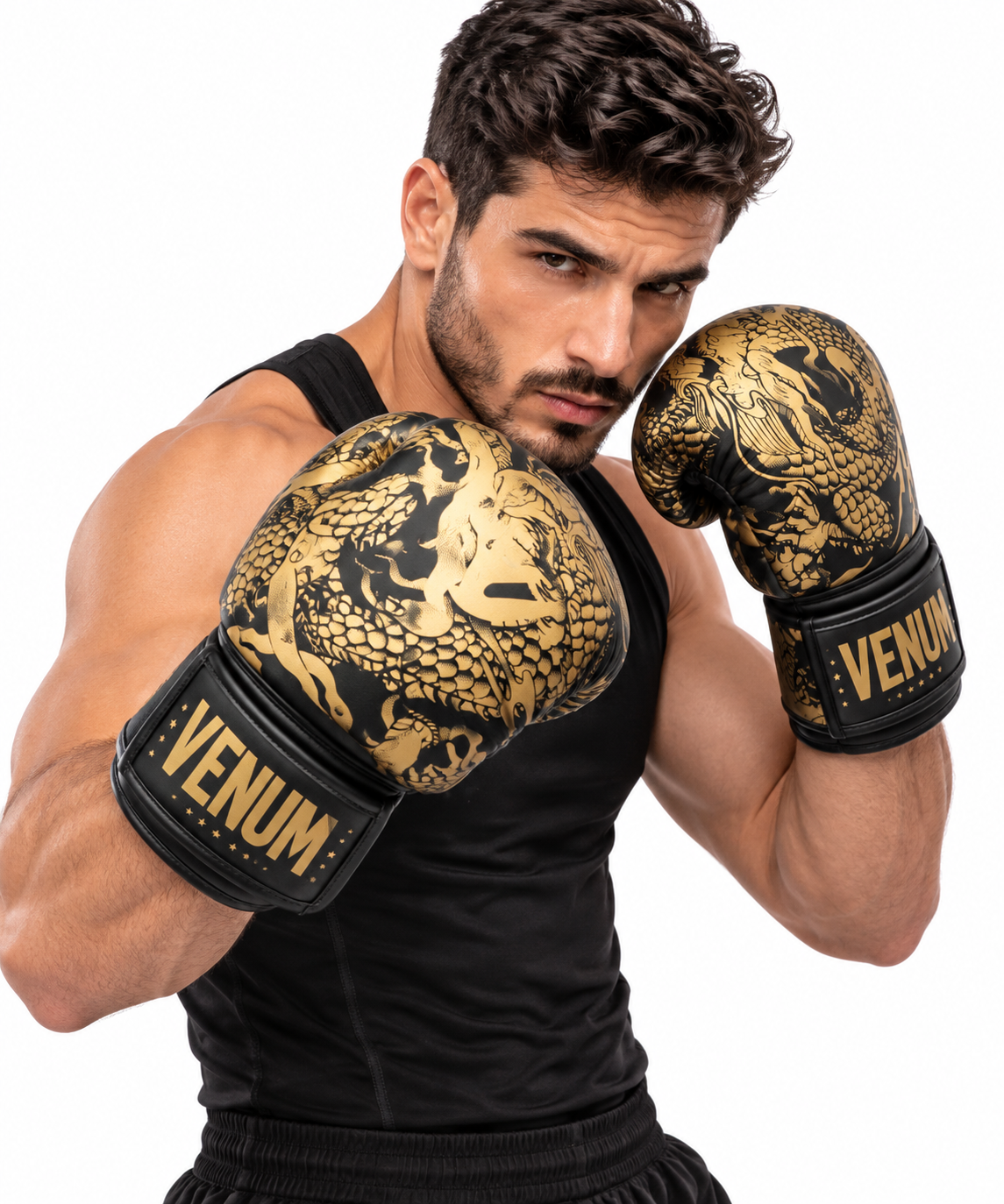 Venum MMA Sparring Gloves – Black & Gold – Boxing & MMA – Baba Saleh Sports Egypt