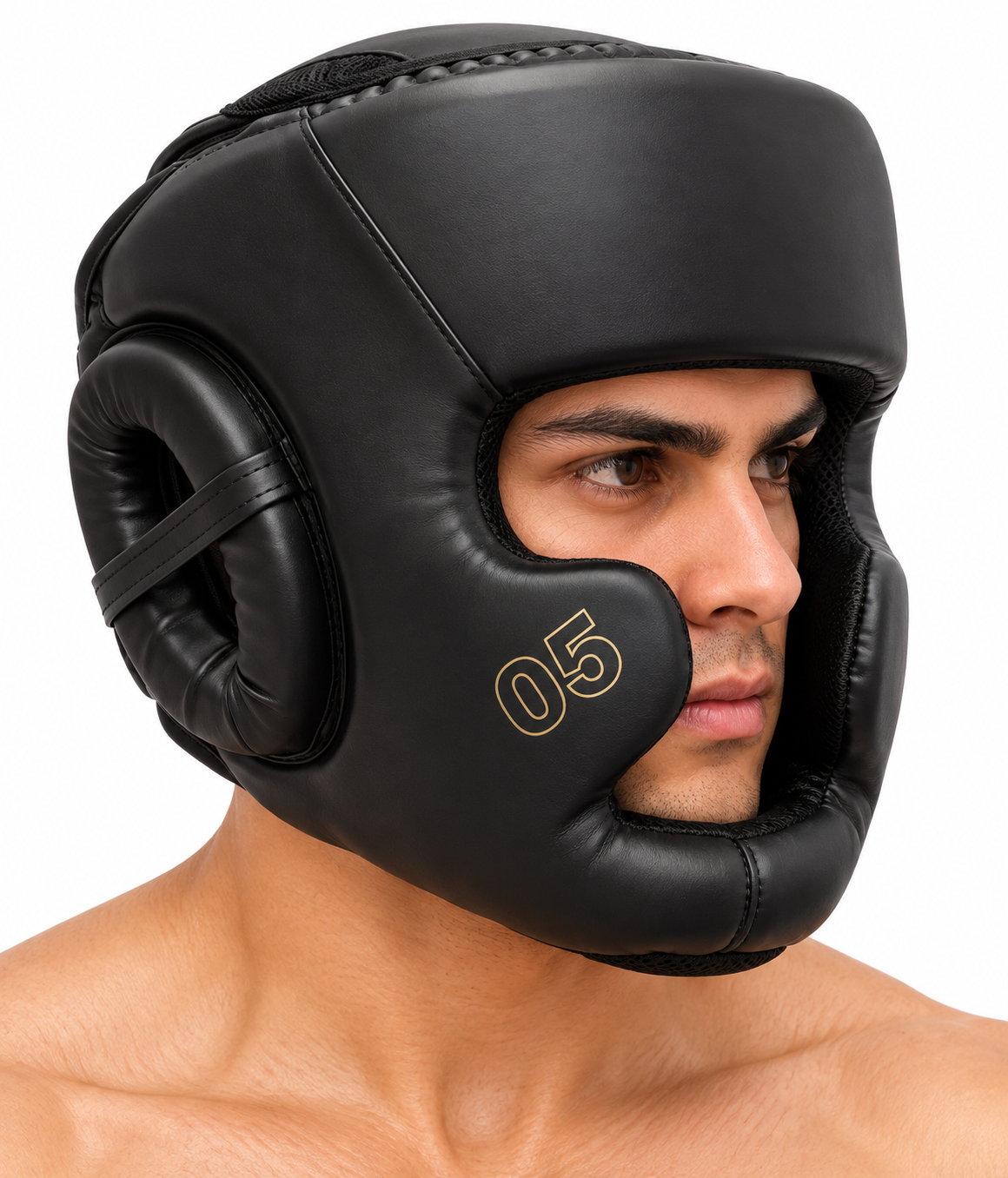 Venum Challenger Boxing Headgear – Black &amp; Gold – Shorts – Baba Saleh Sports Egypt (2)