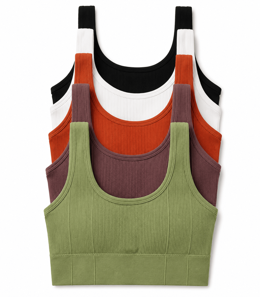 Women’s Ribbed Sports Bra – Sports Bras