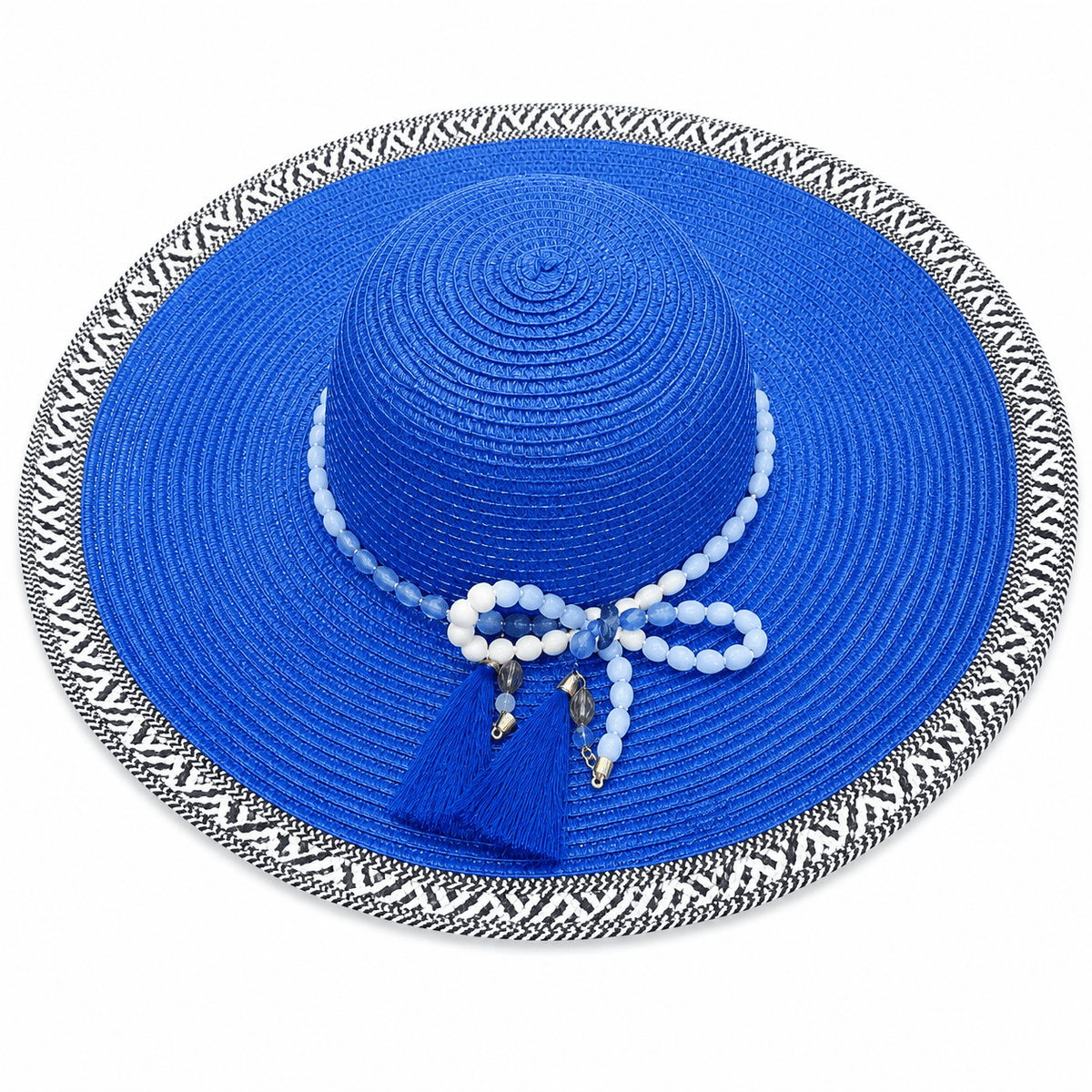 Women’s Beach Sun Hat with Beads – Beach Bags & Sun Hats (3)