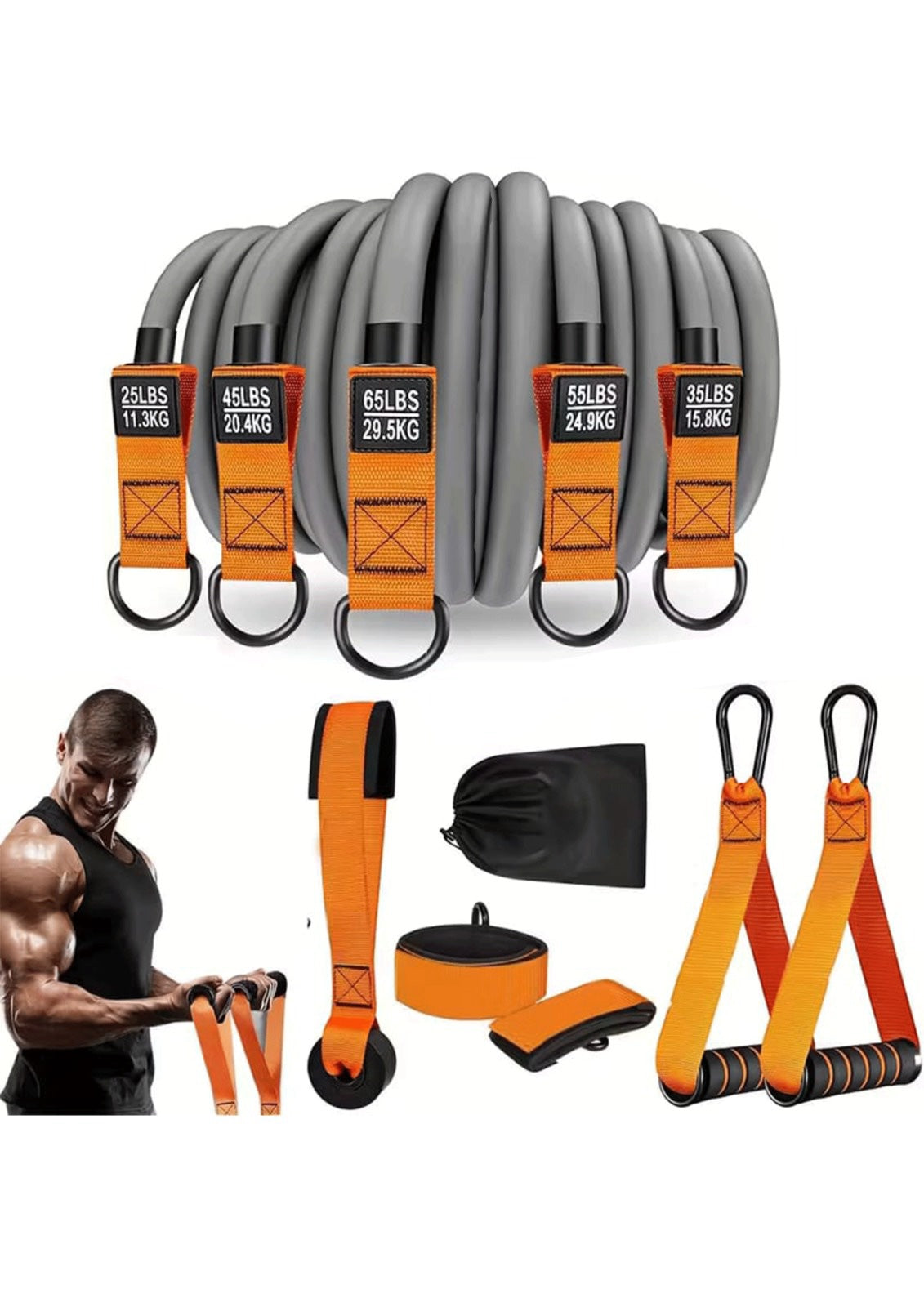 Resistance Bands Set – 5 Levels – Resistance Bands (2)