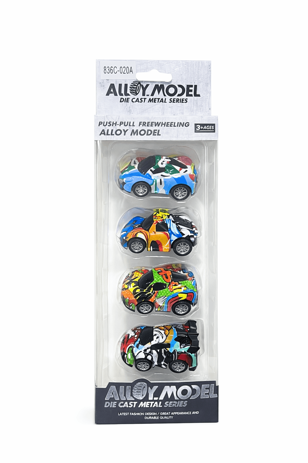 4-Piece Colorful Racing Cars Set – Kids' Toys