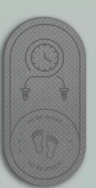 Curvy Exercise yoga Mat –12mm – Yoga & Pilates