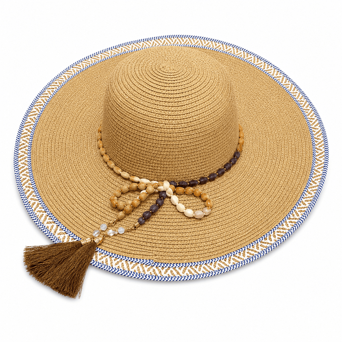 Women’s Beach Sun Hat with Beads – Beach Bags & Sun Hats