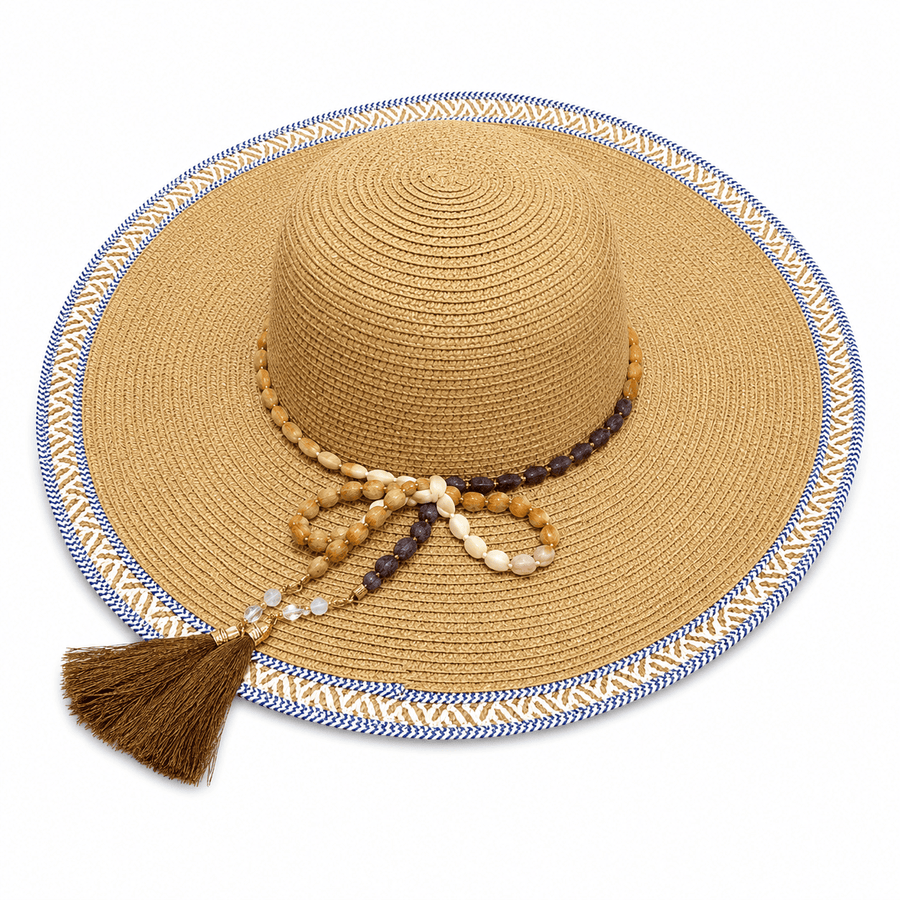 Women’s Beach Sun Hat with Beads – Beach Bags & Sun Hats