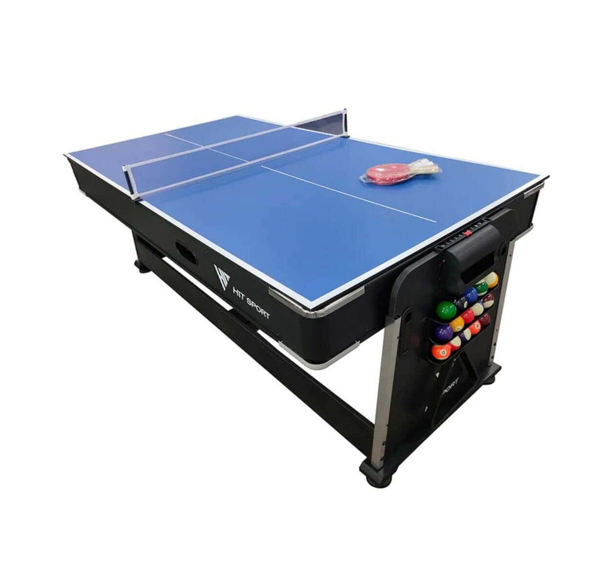 3-in-1 Game Table, Billiards, Air Hockey, Table Tennis, 7 Feet Black Table – Billiards (7)