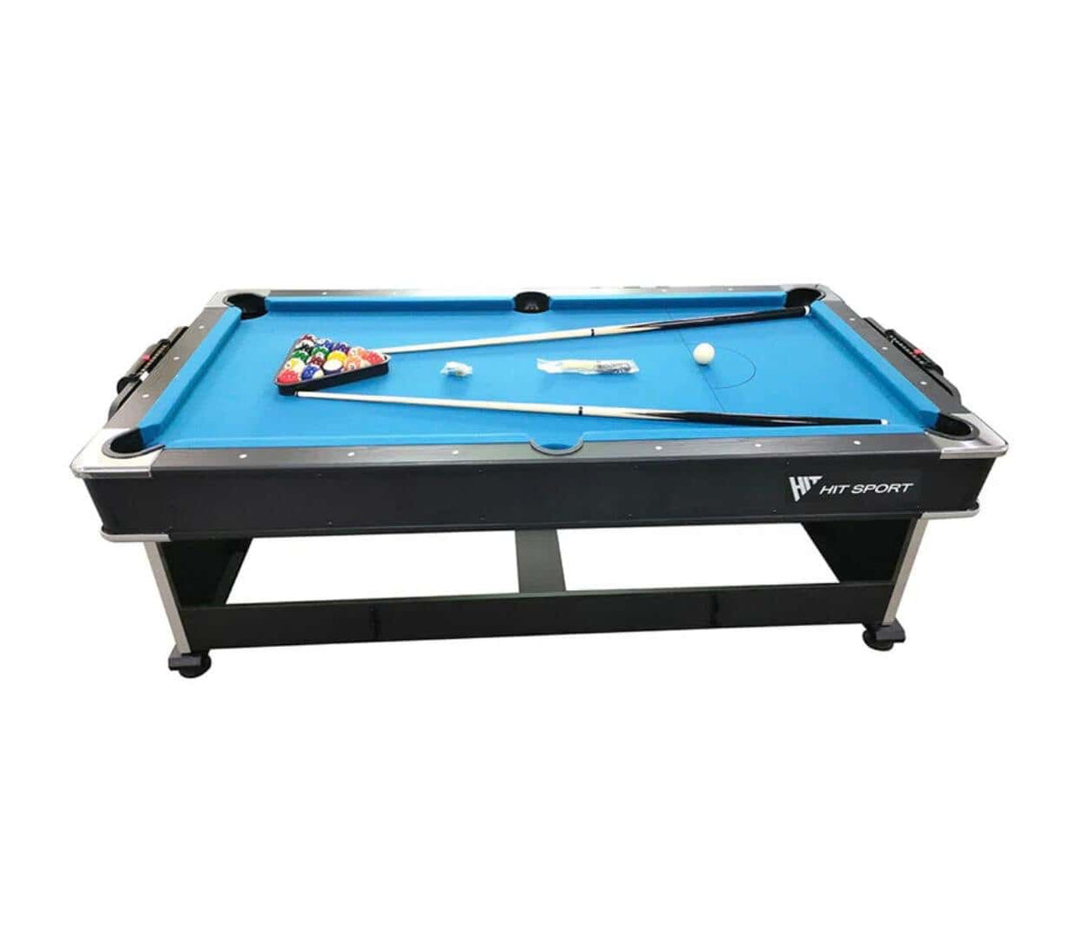 3-in-1 Game Table, Billiards, Air Hockey, Table Tennis, 7 Feet Black Table – Billiards (12)