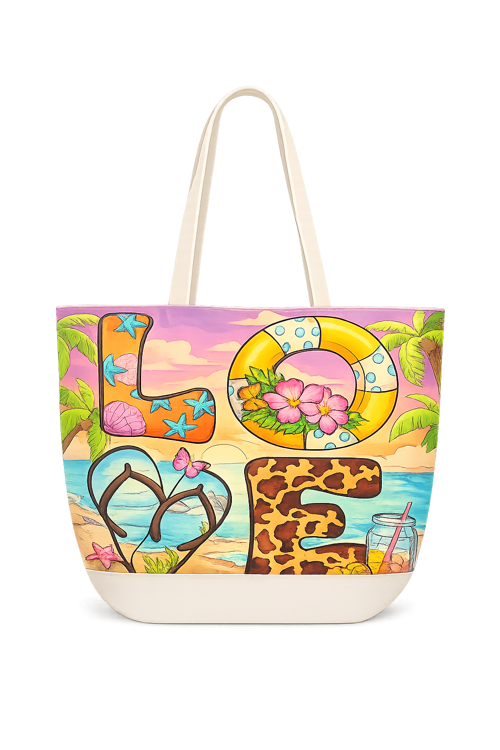 Women’s Printed Beach Bag – Beach Bags & Sun Hats (3)