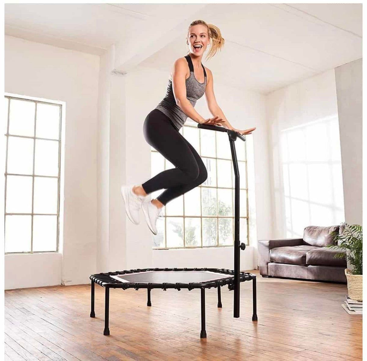 Trampoline with handle 45 inch – Gym Equipment & Benches (4)