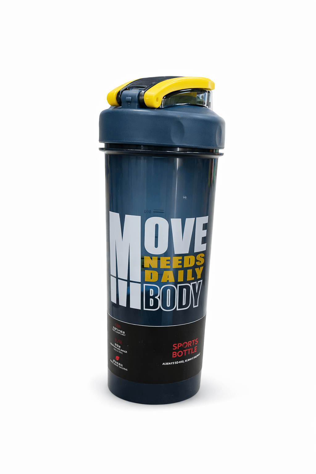 شيكر رياضي MOVE – 800 مل – زجاجات المياه والشيكر (2)