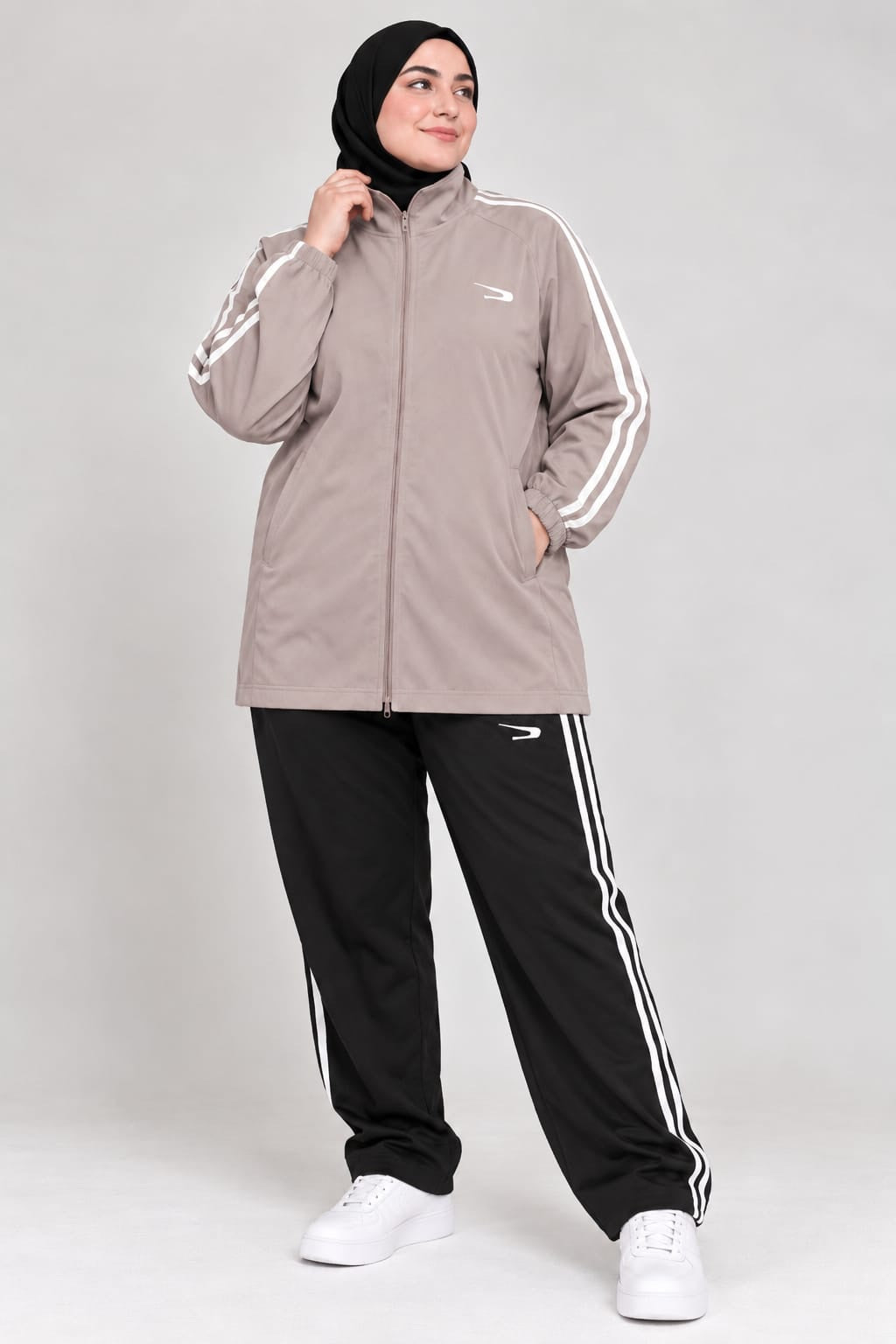 Women’s Waterproof Hijab Tracksuit – Plus Size – Tracksuits – Track (3)