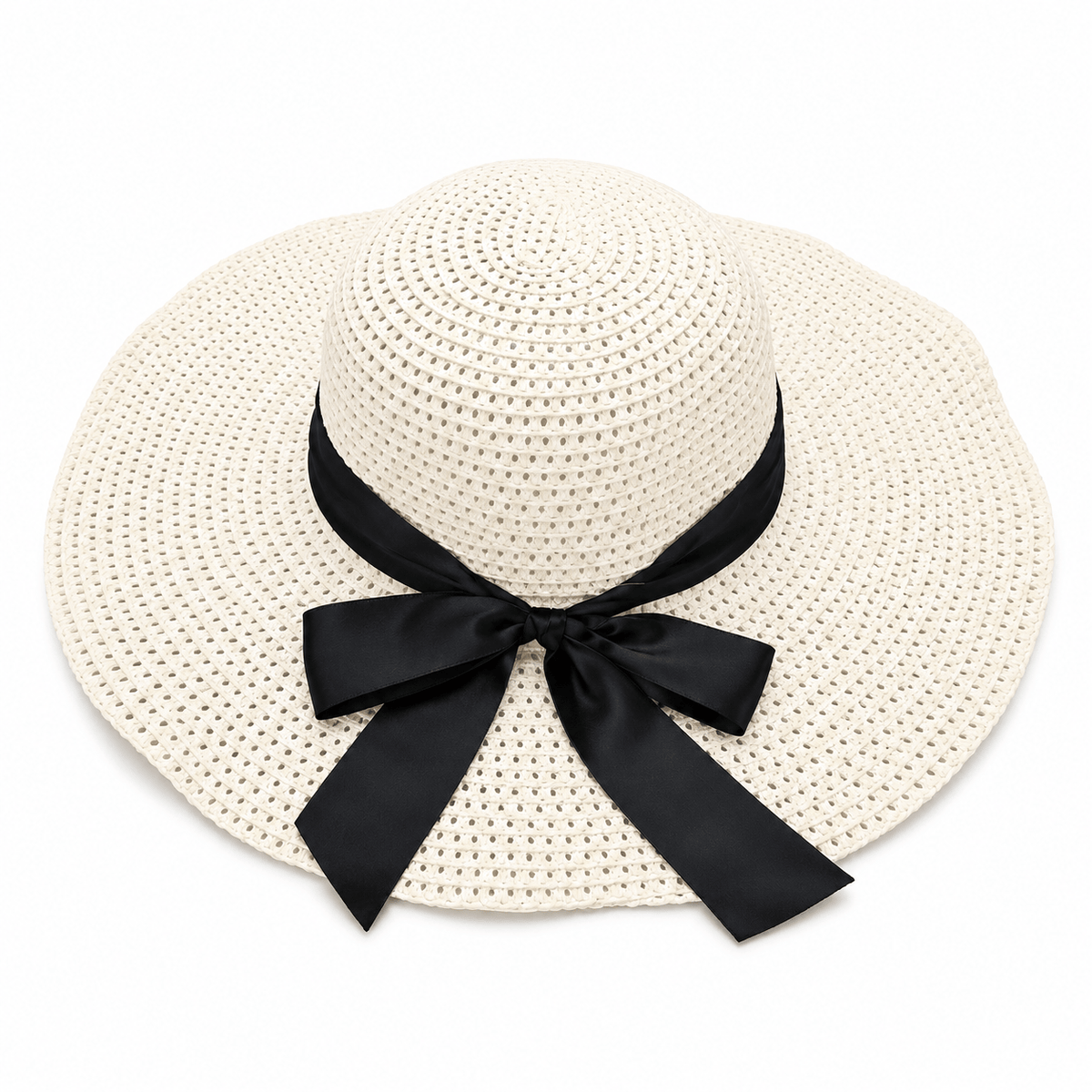 Women’s Beach Sun Hat with Bow – Beach Bags & Sun Hats (2)