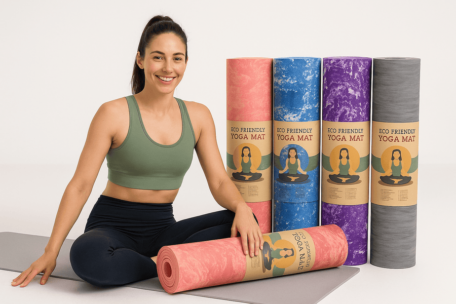 Yoga mat printed 6mm TPE – Yoga & Pilates