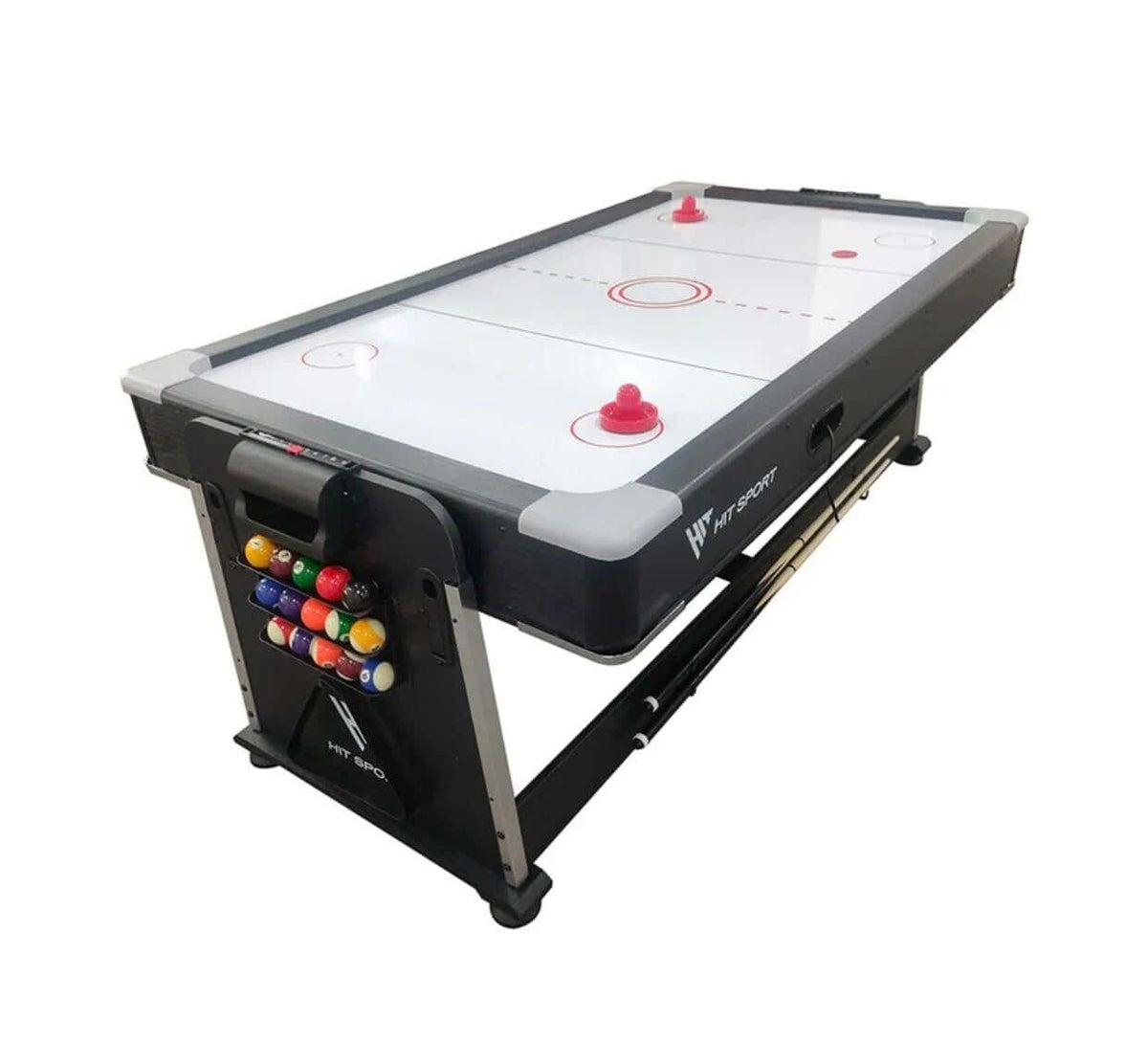 3-in-1 Game Table, Billiards, Air Hockey, Table Tennis, 7 Feet Black Table – Billiards (4)