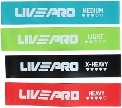 LIVEPRO Resistance Loop Band Set – Resistance Bands (7)