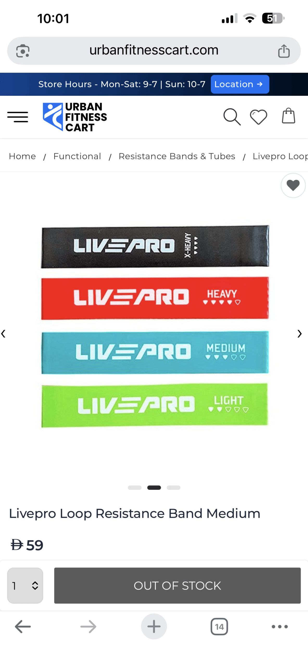 LIVEPRO Resistance Loop Band Set – Resistance Bands (4)