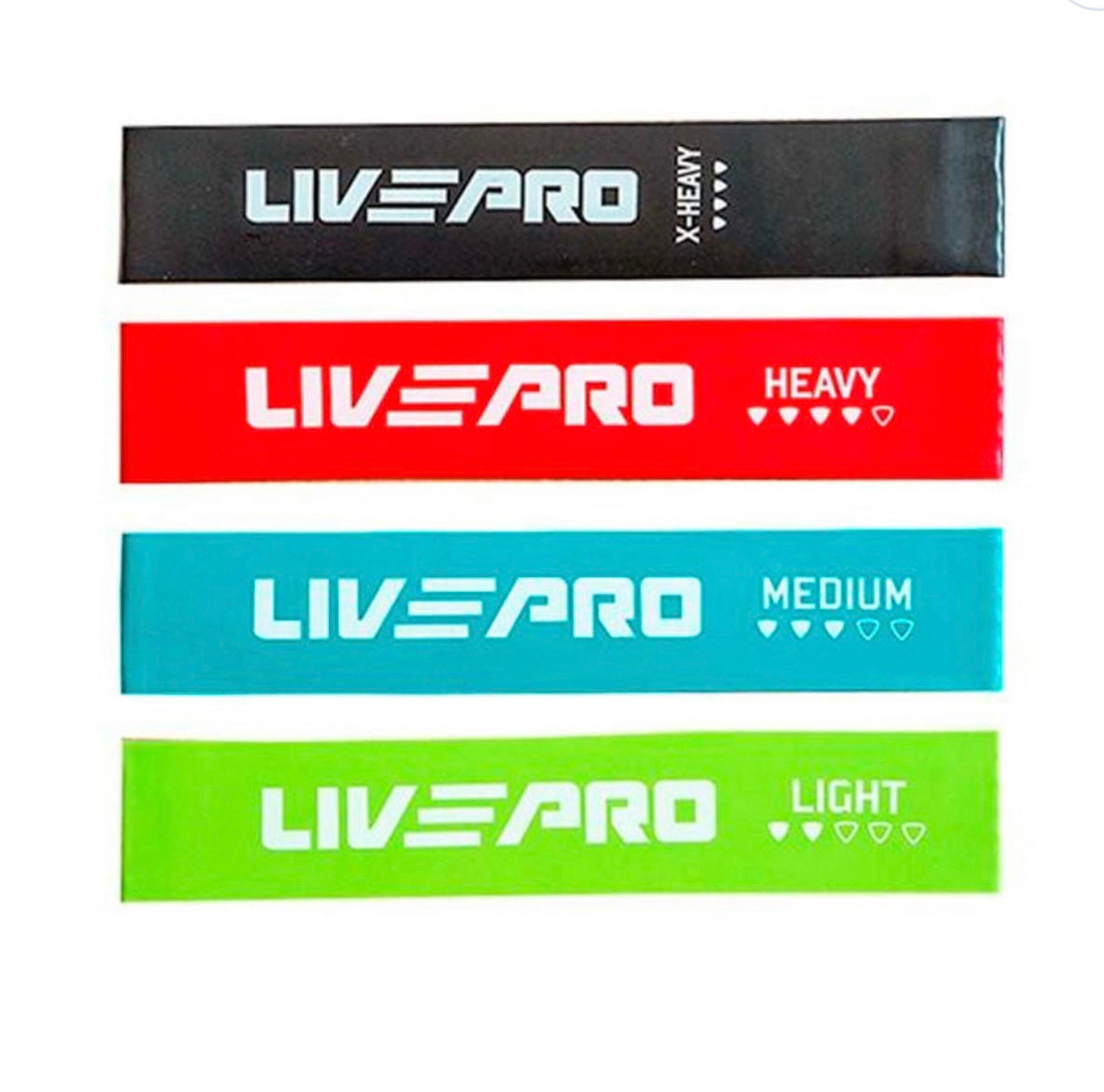 LIVEPRO Resistance Loop Band Set – Resistance Bands (2)