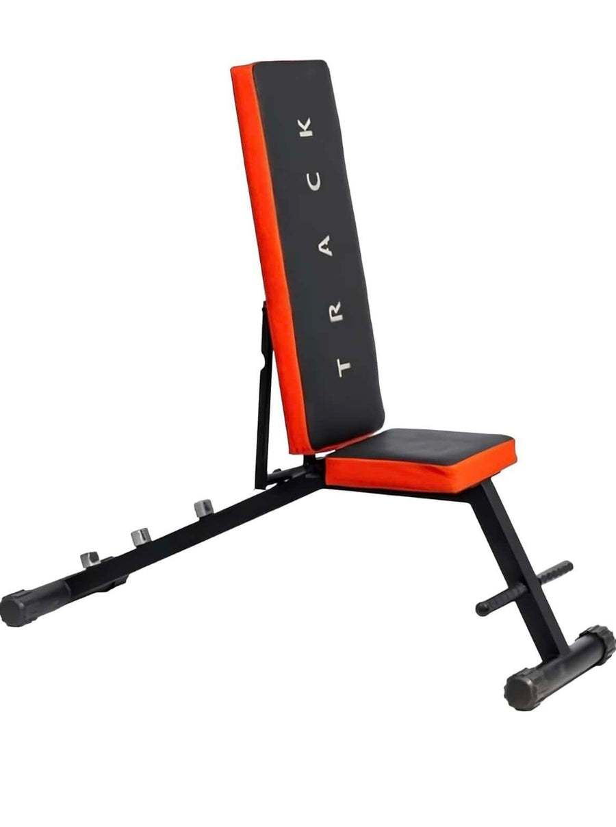 Track Red Black Multi-Position Bench Small With High-Quality Materials for Workout – Black – Gym Equipment & Benches