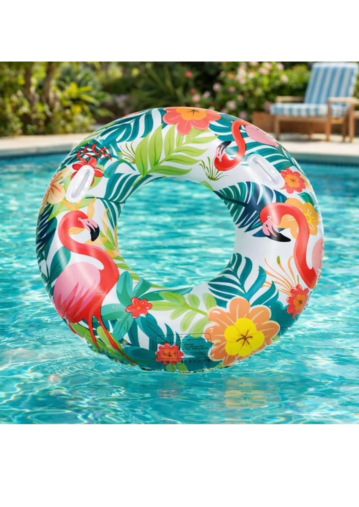 Tropical Print Swim Ring – 100 cm – Life Jackets & Swim Rings (4)