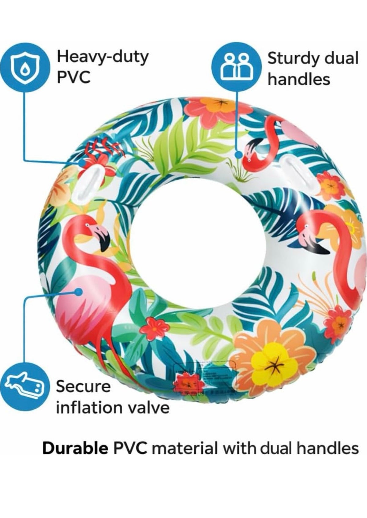 Tropical Print Swim Ring – 100 cm – Life Jackets & Swim Rings (2)