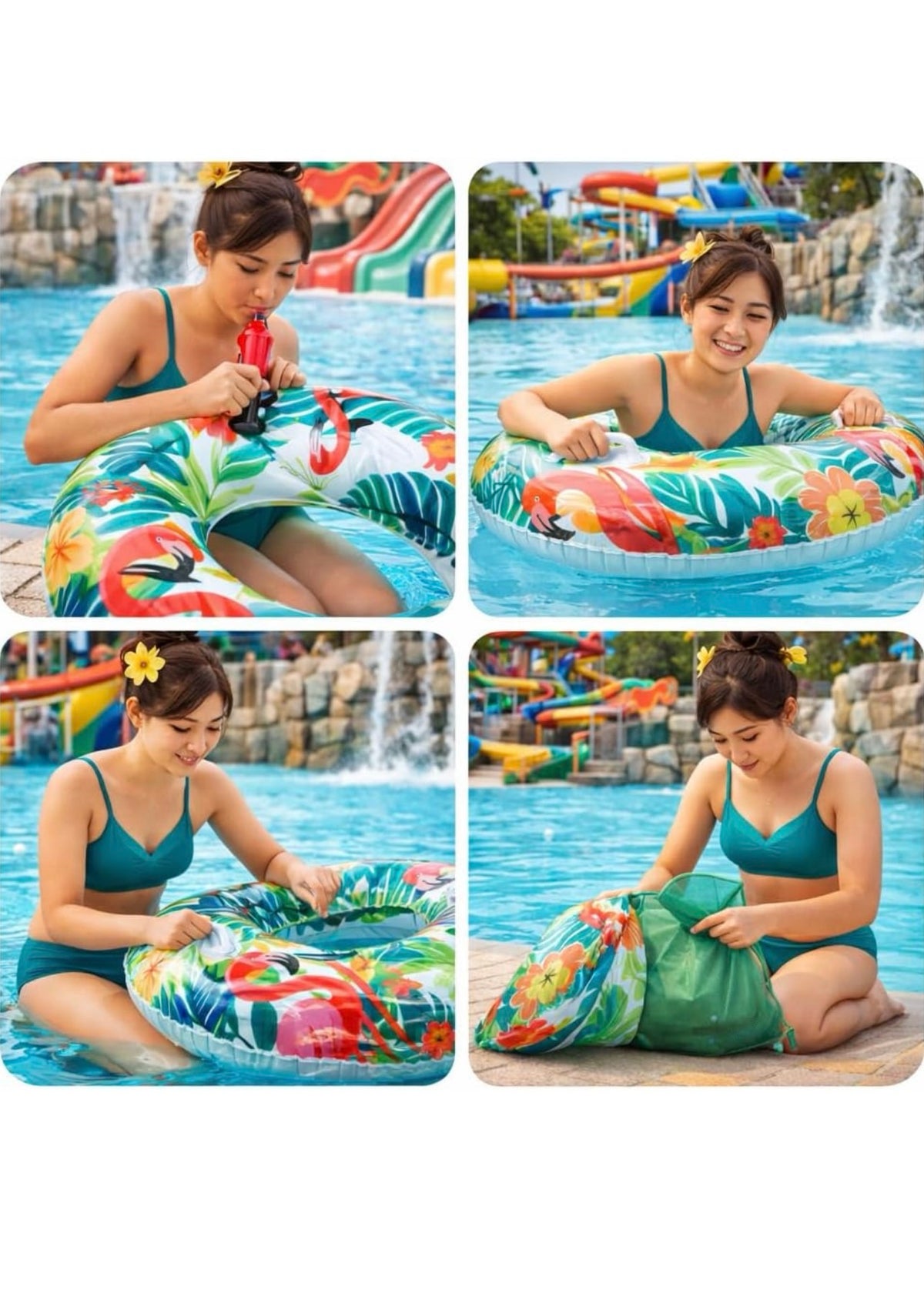 Tropical Print Swim Ring – 100 cm – Life Jackets & Swim Rings (6)