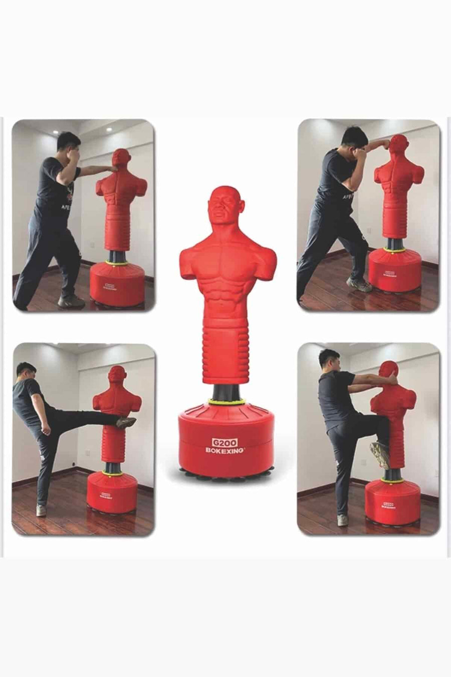 Boxing Dummy Full Body Punching Man Boxing Stand, Silastic Punching Bag – Boxing & MMA