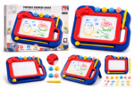 ⁦Kids Magnetic Drawing Board with Stamps⁩ - الصورة ⁦2⁩
