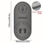 ⁦Curvy Exercise yoga Mat –12mm⁩ - الصورة ⁦2⁩