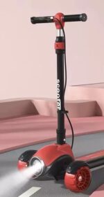 ⁦3-Wheel Scooter with Lights and Brake⁩ - الصورة ⁦8⁩