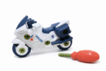 DIY Police Motorcycle Assembly Toy