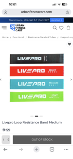 ⁦LIVEPRO Resistance Loop Band Set⁩ - الصورة ⁦4⁩