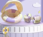 Striped Baby Float with Canopy