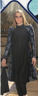 ⁦KIKO Modest Swimwear Long Zipper⁩ - الصورة ⁦3⁩