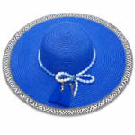 ⁦Women’s Beach Sun Hat with Beads⁩ - الصورة ⁦3⁩