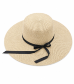 ⁦Women’s Beach Sun Hat with Mini Bow⁩ - الصورة ⁦3⁩