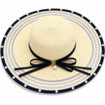 ⁦Women’s Embroidered Beach Sun Hat⁩ - الصورة ⁦2⁩