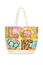 ⁦Women’s Printed Beach Bag⁩ - الصورة ⁦3⁩