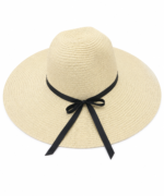 ⁦Women’s Beach Sun Hat with Mini Bow⁩ - الصورة ⁦7⁩