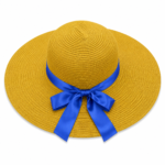 ⁦Women’s Beach Sun Hat with Bow⁩ - الصورة ⁦4⁩