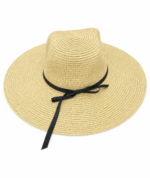 ⁦Women’s Beach Sun Hat with Mini Bow⁩ - الصورة ⁦6⁩