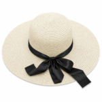 ⁦Women’s Beach Sun Hat with Bow⁩ - الصورة ⁦8⁩