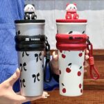 Panda Insulated Thermal Water Bottle