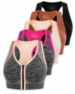 Women's Front Zip Sports Bra